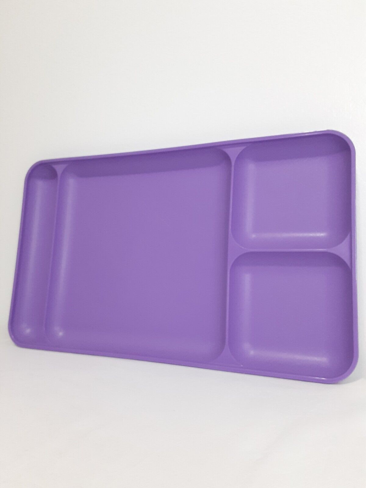 Vintage Tupperware Divided Tray Purple Cafeteria Style