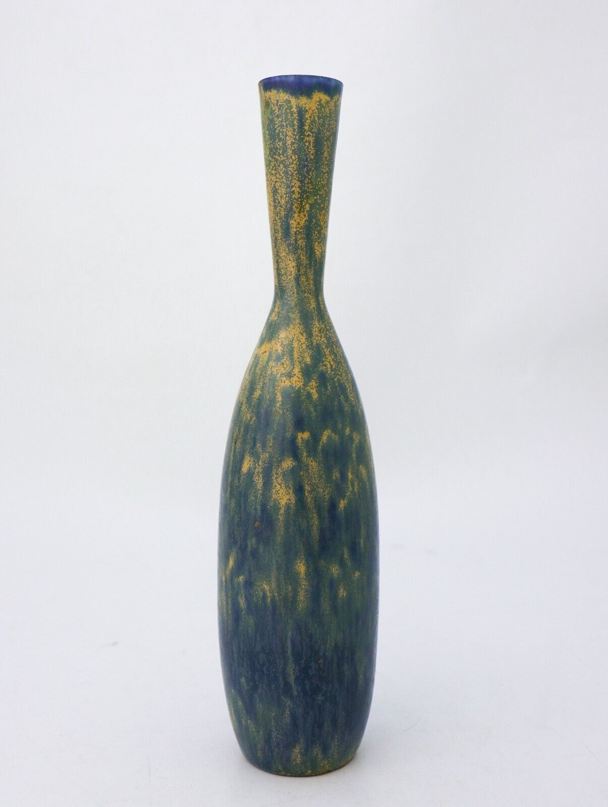 Lovely Yellow & Blue Ceramic Vase - Carl-Harry Stålhane - Rörstrand - Midcentury