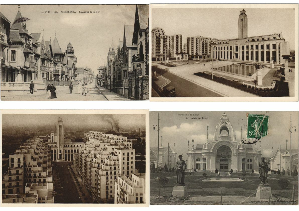 ARCHITECTURE FRANCE 380 Vintage Postcards pre-1940 (L4164)