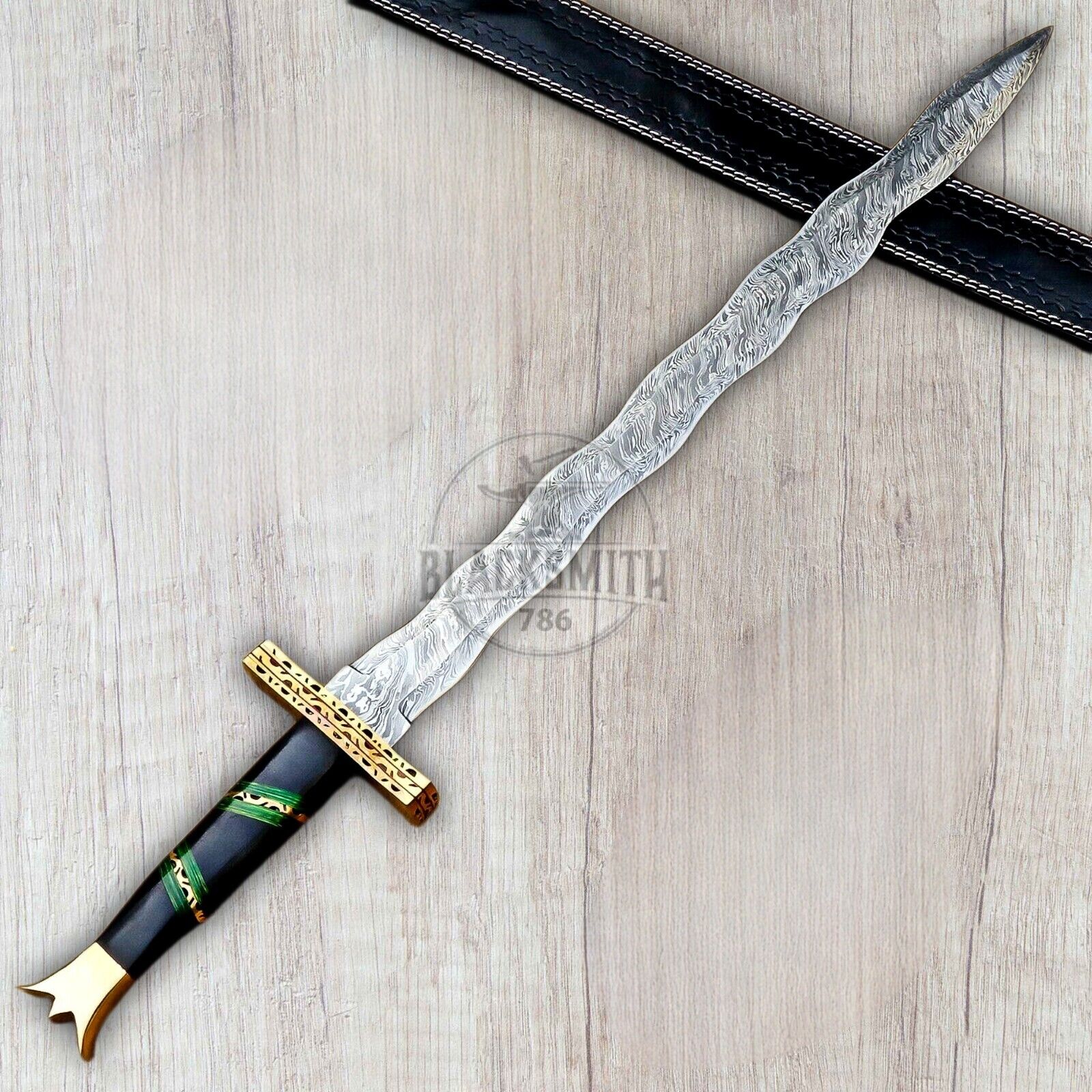 Damascus Steel Viking Sword 36\