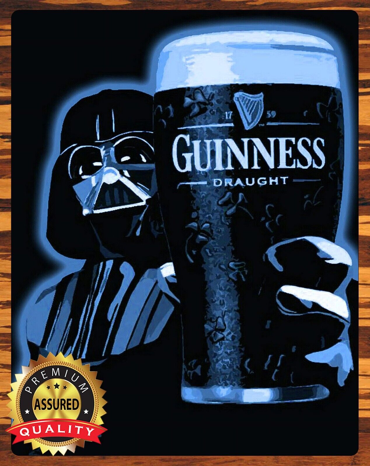 Guinness Draught - Star Wars - Darth Vader - Metal Sign 11 x 14