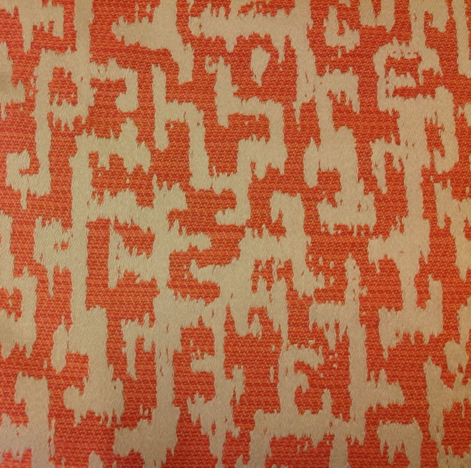 Anna French All Over Abstract Upholstery Fabric- Slavisa/Orange 4.10 yd #AW26124