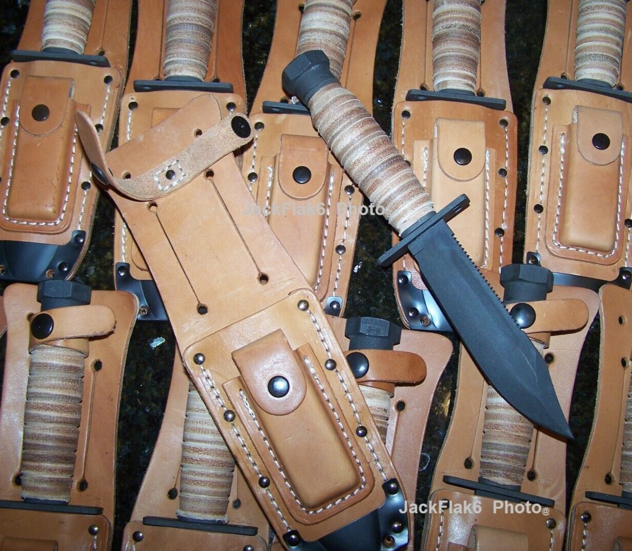Knife Ontario Knife Co OKC Leather Sheath Model 499 Military Survival USAF