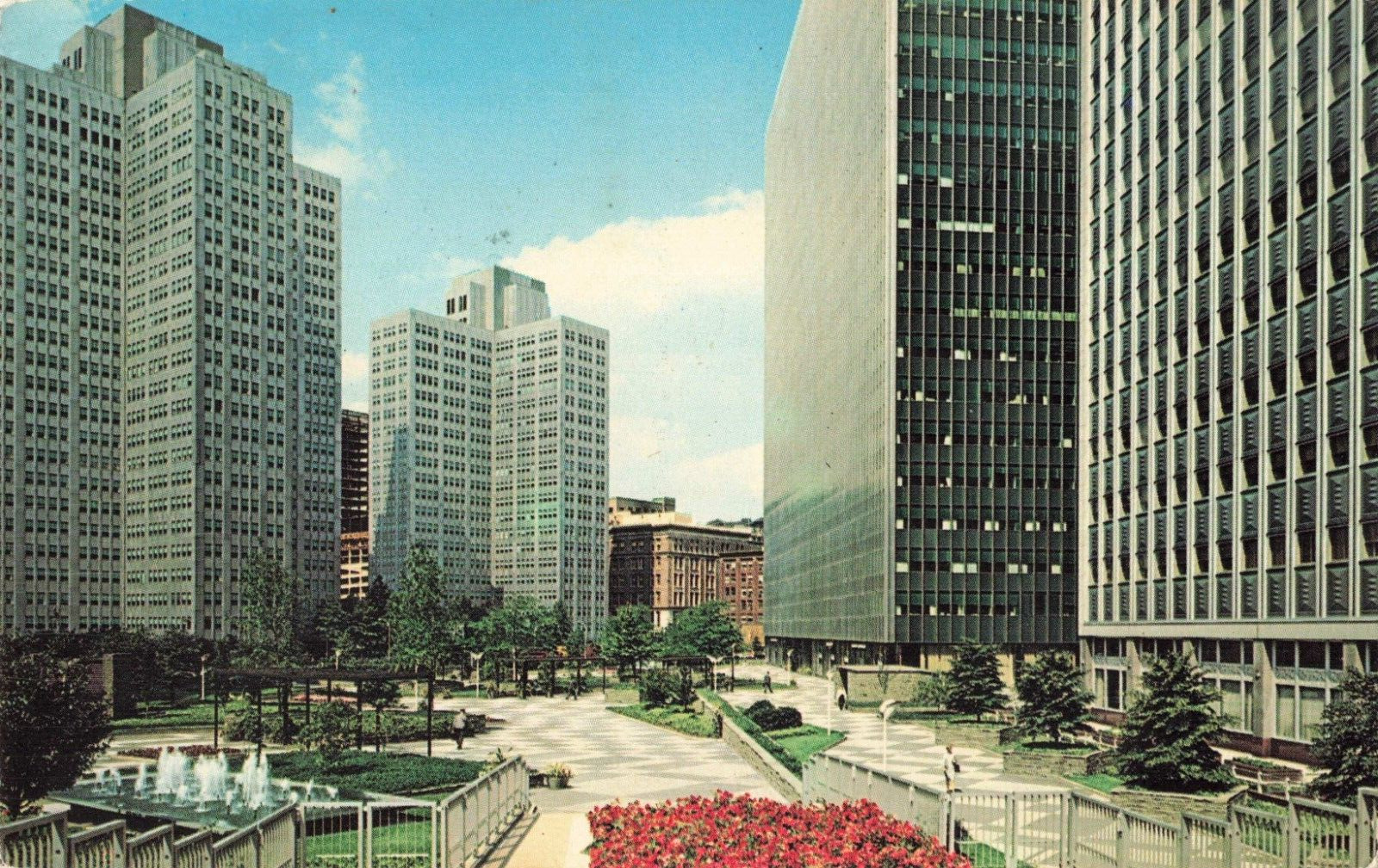 Pittsburgh PA Pennsylvania, Equitable Plaza, Vintage Postcard