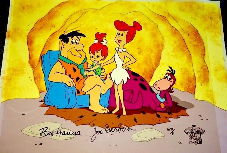 Flintstones Cel Hanna Barbera Signed 30th Anniversary Artist Proof Cell  11/11