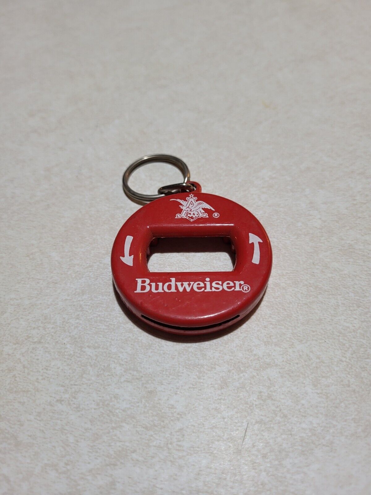 Lot Of 2  Budweiser Beer Anheuser-Busch Bev Key 3 in 1 Bottle Opener Keychain