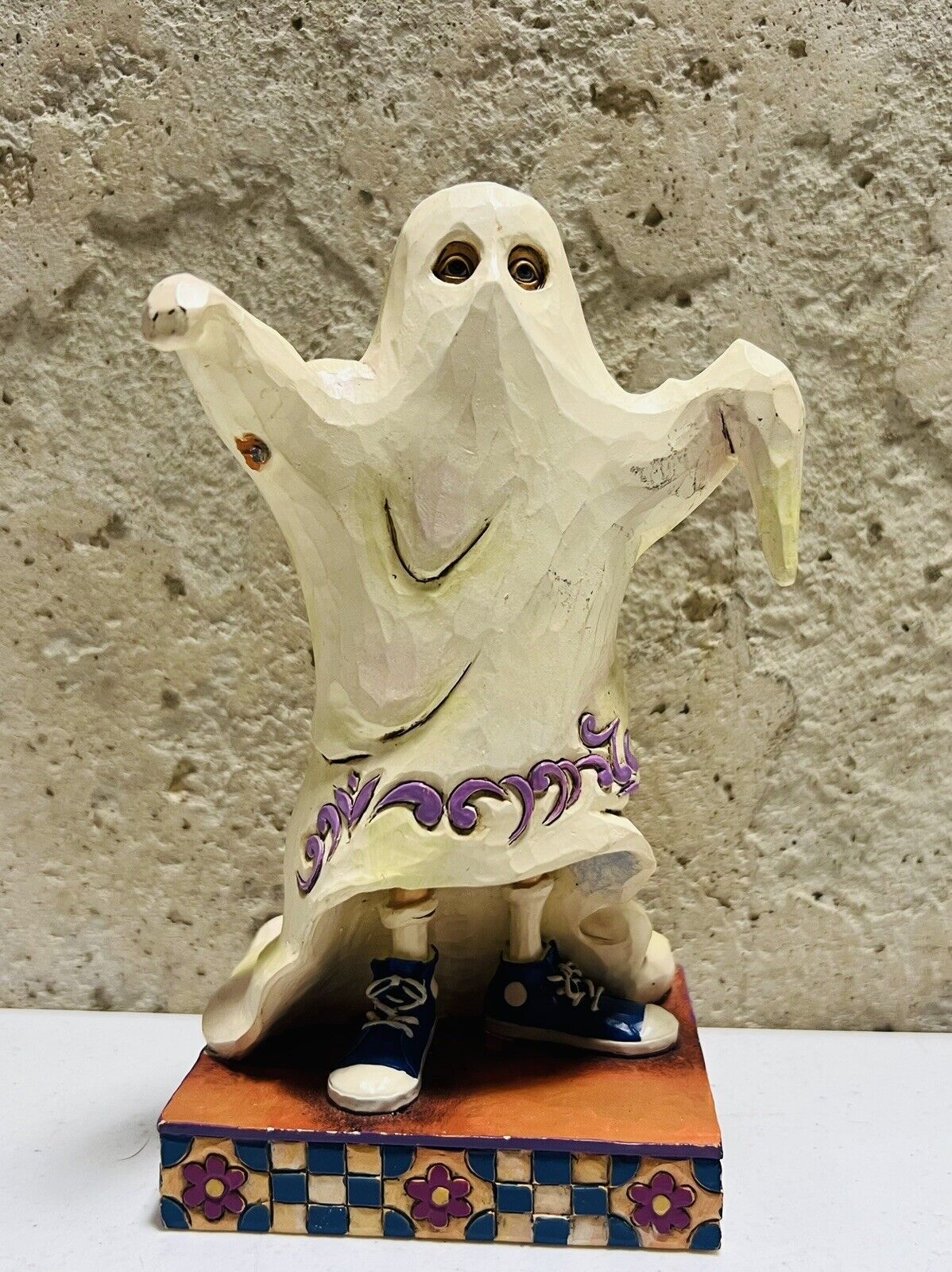 2010 Jim Shore Trick Or Treat Smell My Feet Halloween Boy Ghost Figurine 4017590