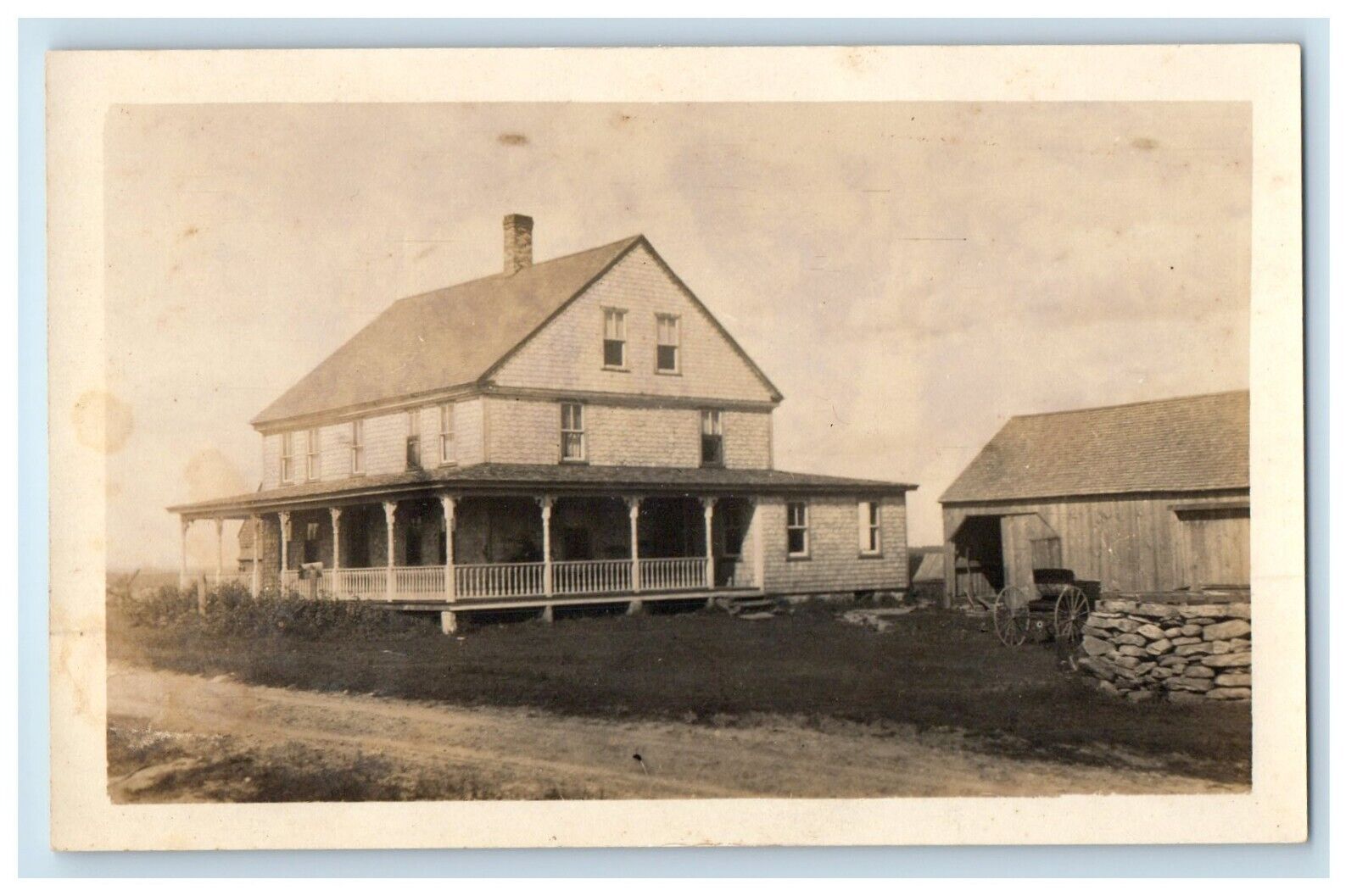 c1910\'s Tanner House Campbells Mill Sterling Connecticut CT RPPC Photo Postcard