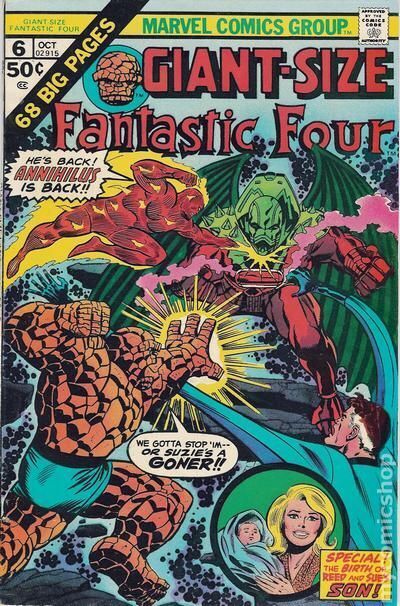 Giant Size Fantastic Four #6 FN 1975 Stock Image