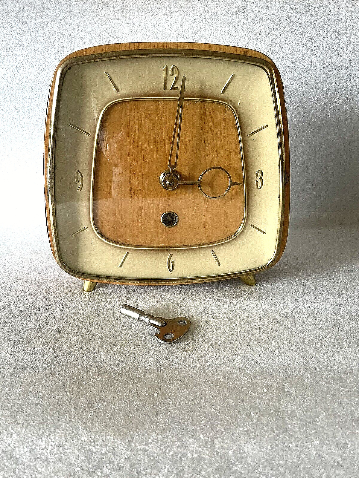 Mid Century Modern, Key Wind, Pre War Germany Clock, Runs