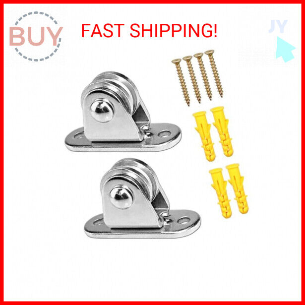 Small Pulley Block Silent Wall Ceiling Mount Pulley with Bearing Fixed Pulleys W