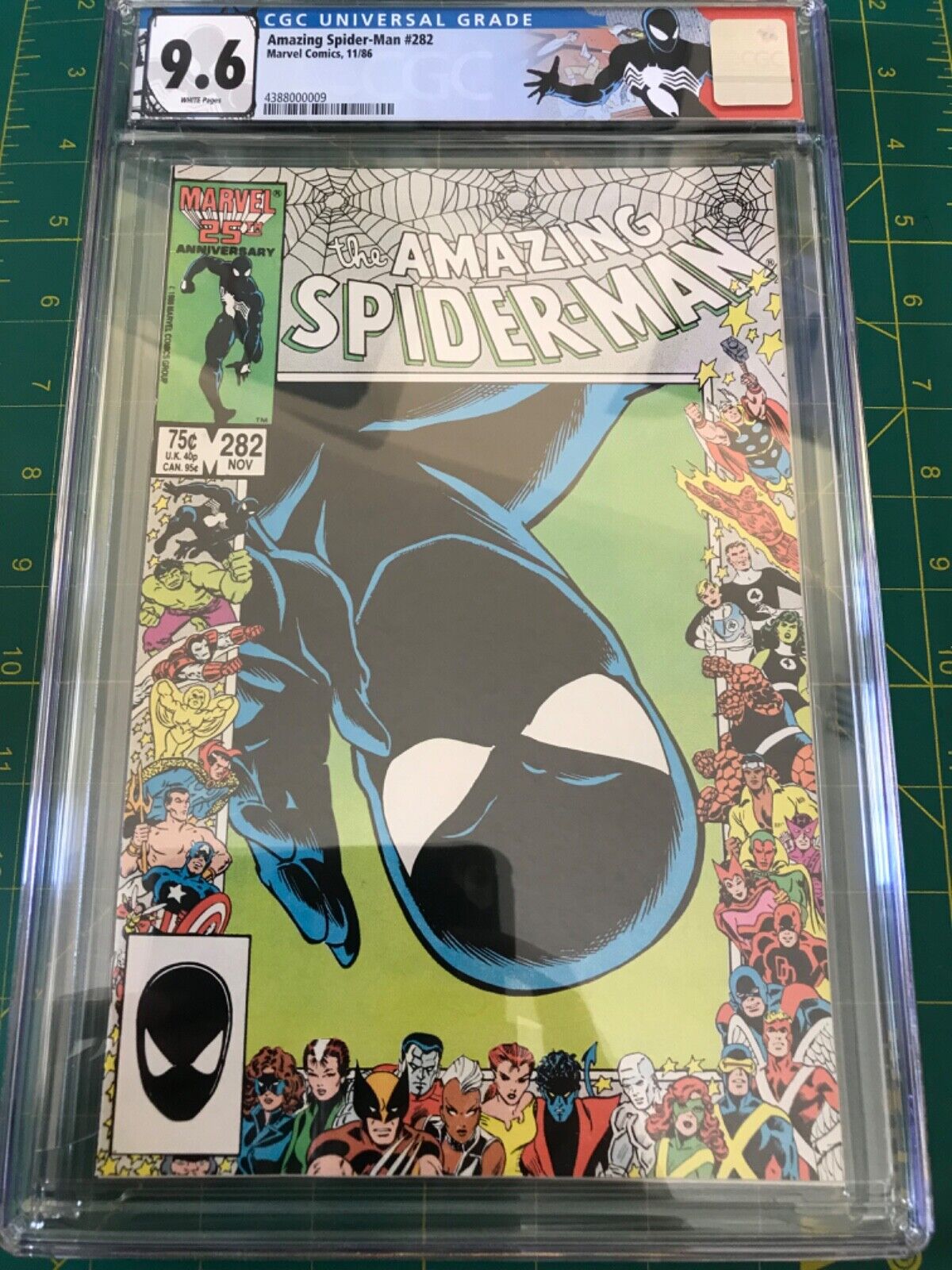 Amazing Spider-Man #282 CGC 9.6 WP 25th Anniversary Cover Custom Label