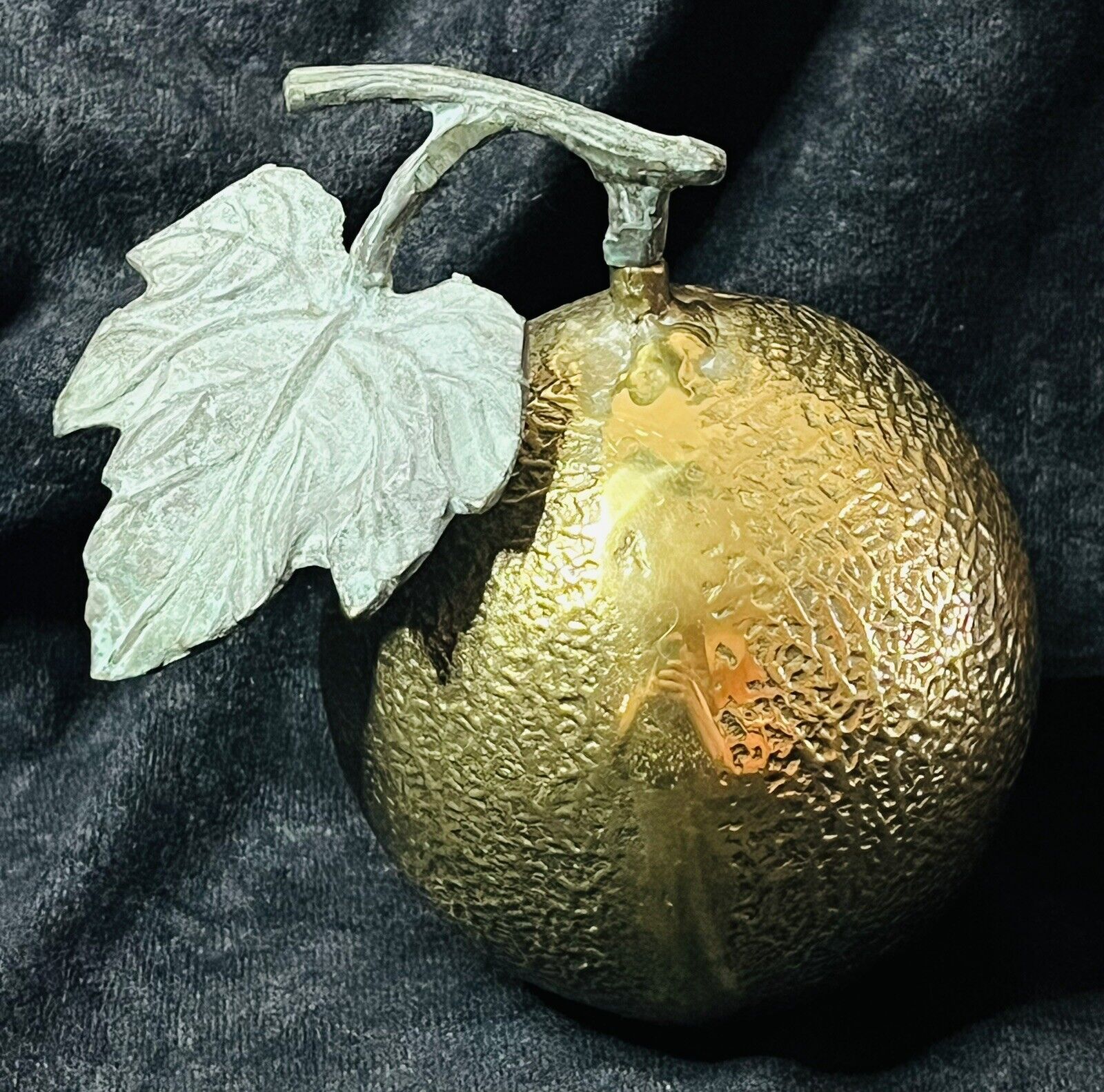 Vintage GATCO SOLID BRASS Melon from the vine 