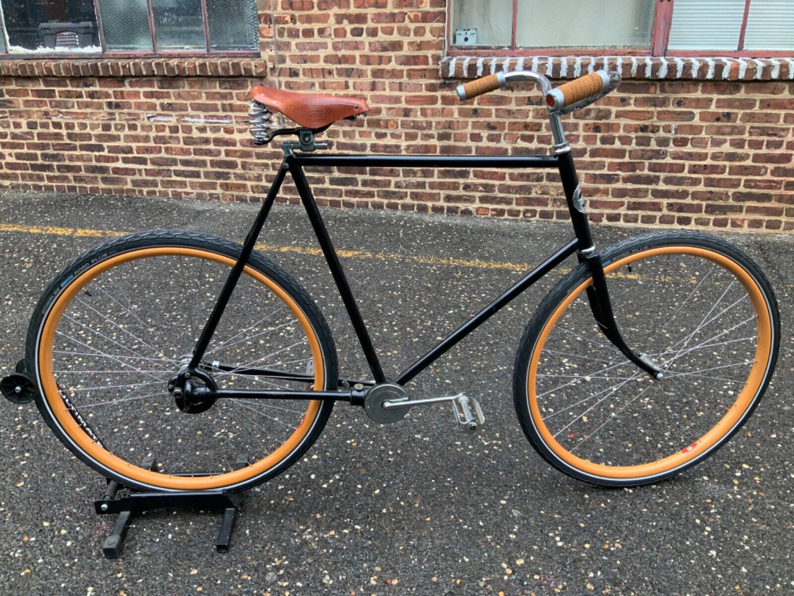 Antique 1901 Columbia Shaft Drive Bicycle Wood Wheel Rideable Bike Prewar