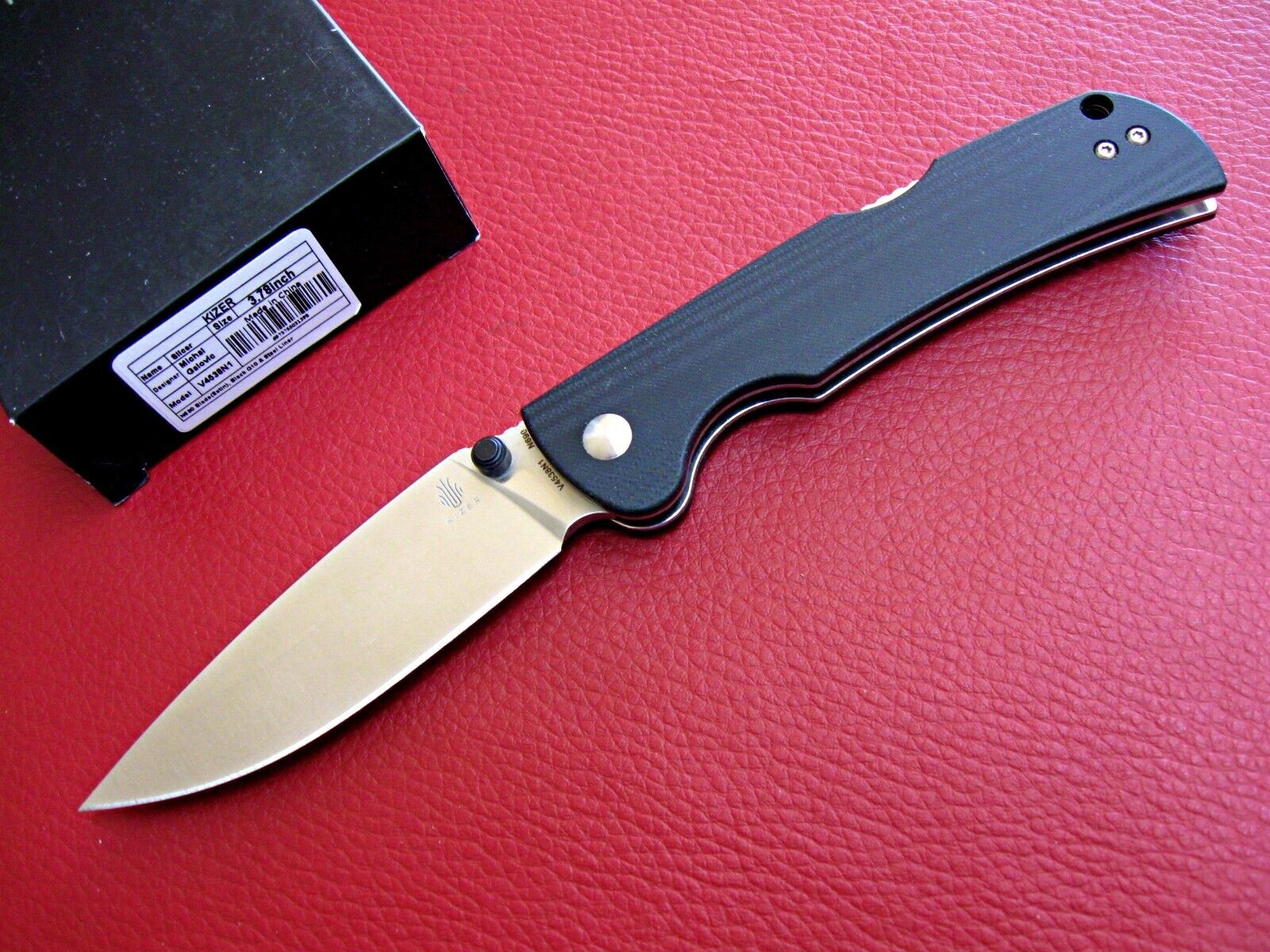 Kizer V4538N1 Slicer G10 N690 Back Lock Knife NIB