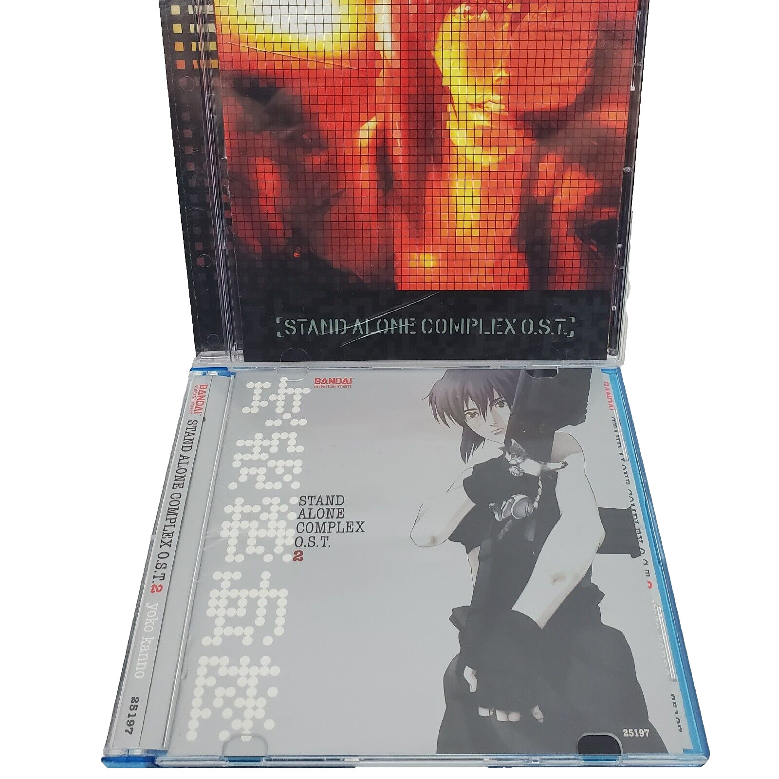 Vintage 2002 Japan TV Anime STAND ALONE COMPLEX OST Soundtracks 1 & 2 Bandai