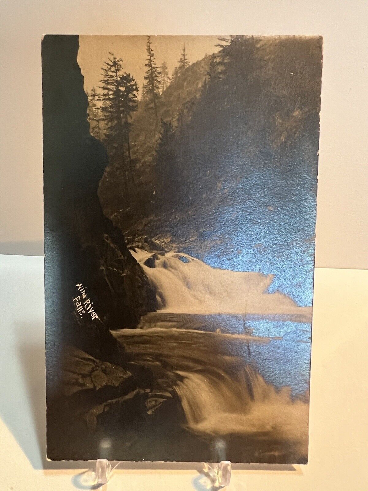 RPPC “Wind River Falls” Vintage Postcard