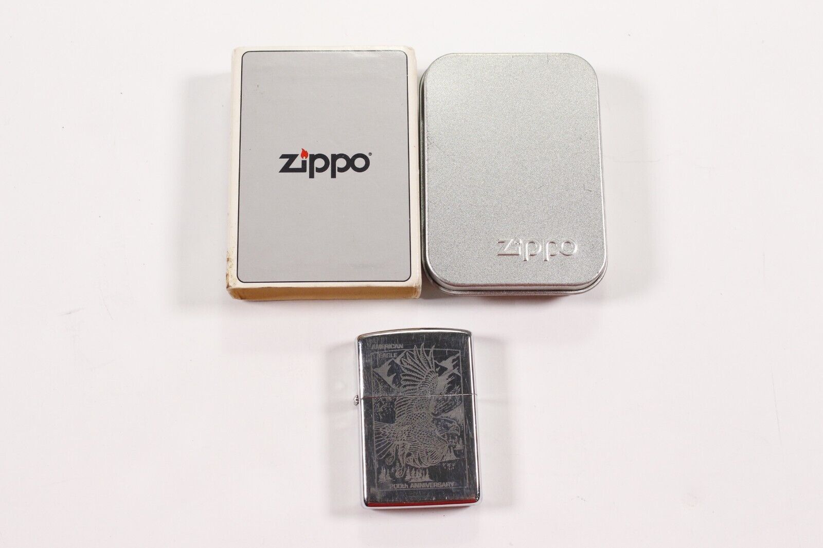 1994 Zippo Lighter American Eagle 200th Anniversary with Box