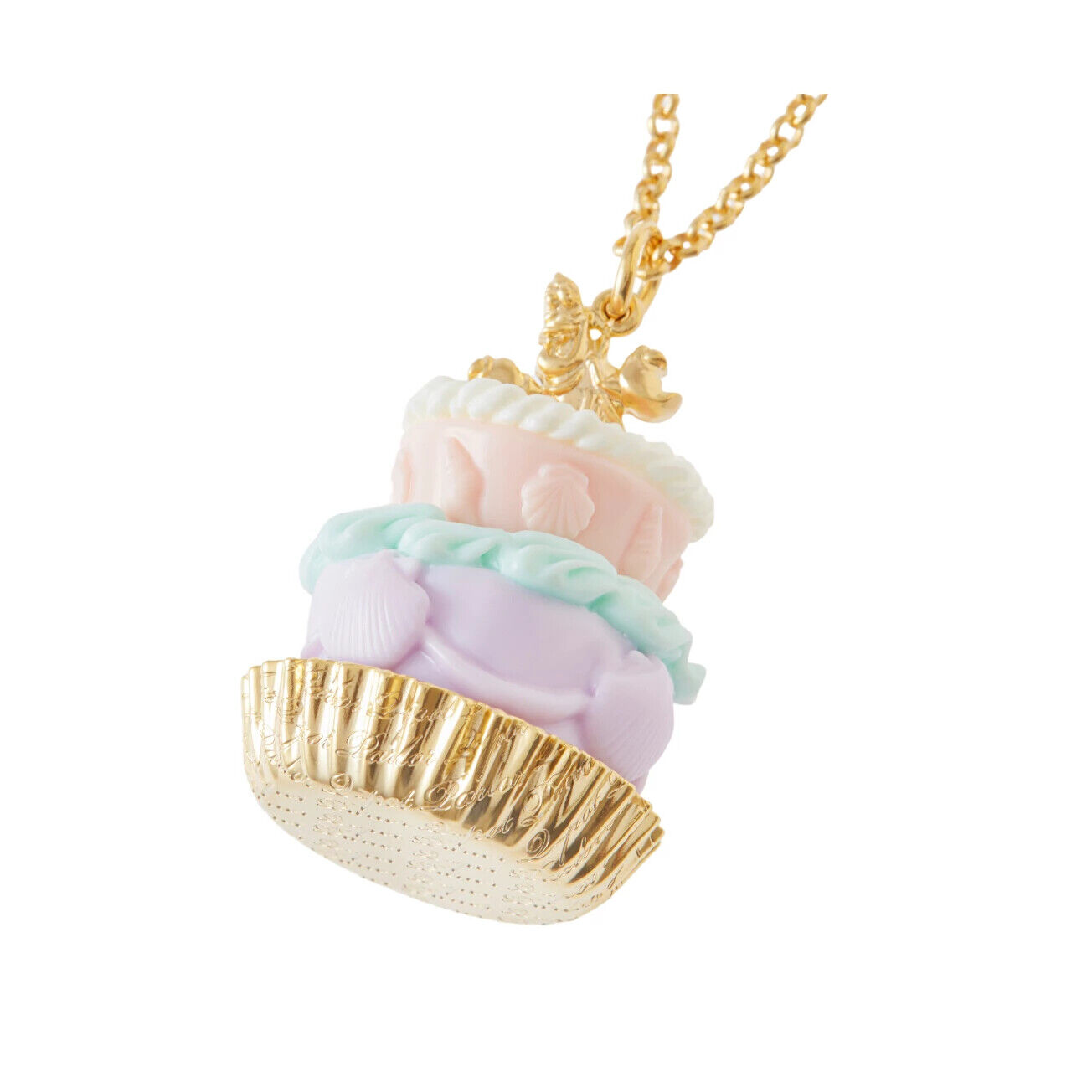 Q-pot. Disney The Little Mermaid Sebastian Cake Necklace New Japan