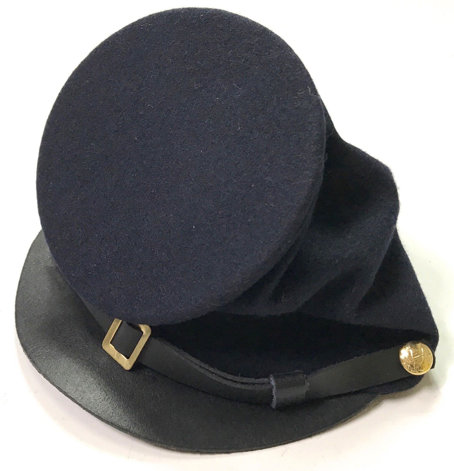 CIVIL WAR US UNION BLUE WOOL ENLISTED KEPI FORAGE CAP HAT-XLARGE