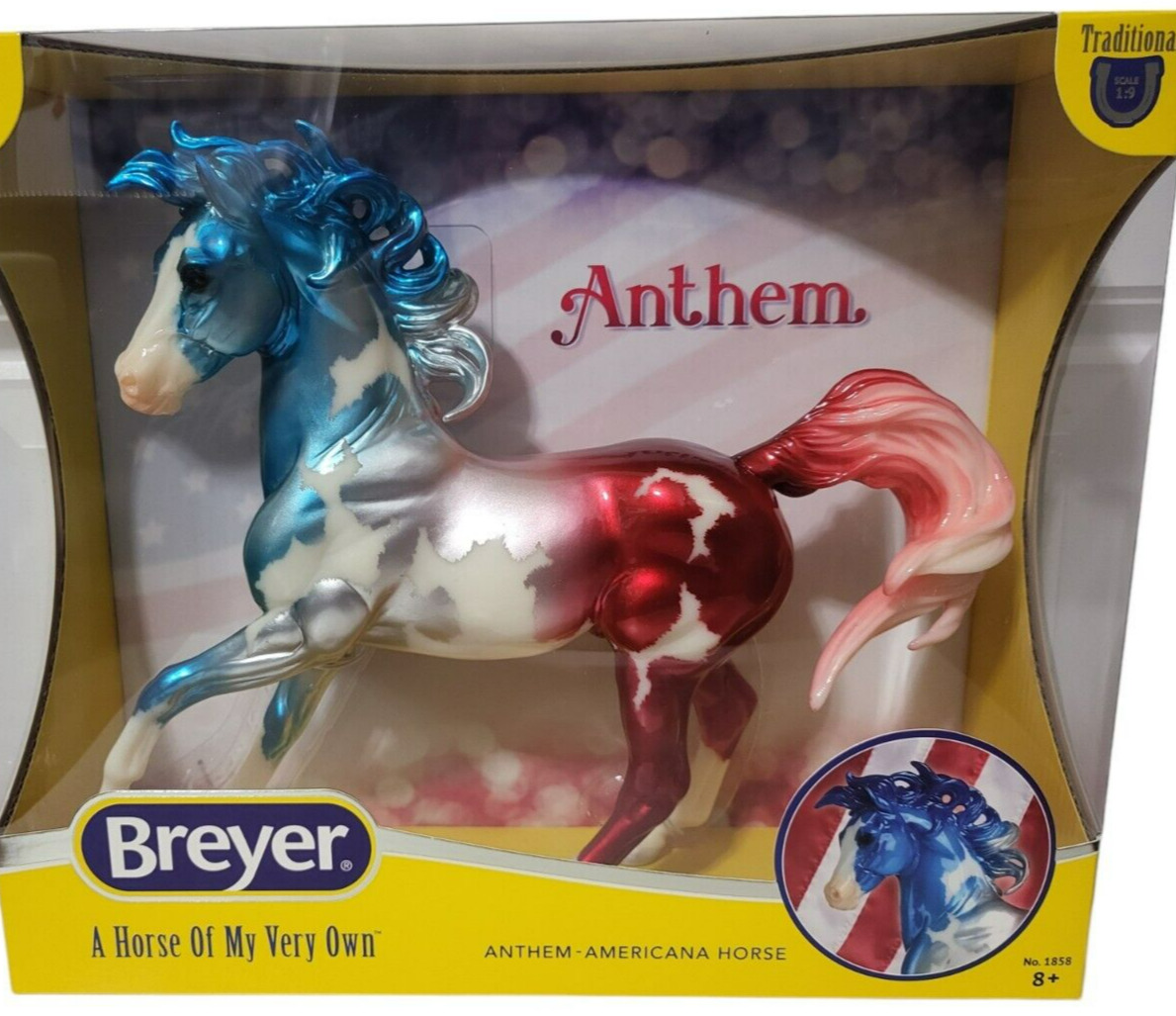 Breyer Horse Anthem Decorator Patriotic Americana Horse Ethereal Mold Retired