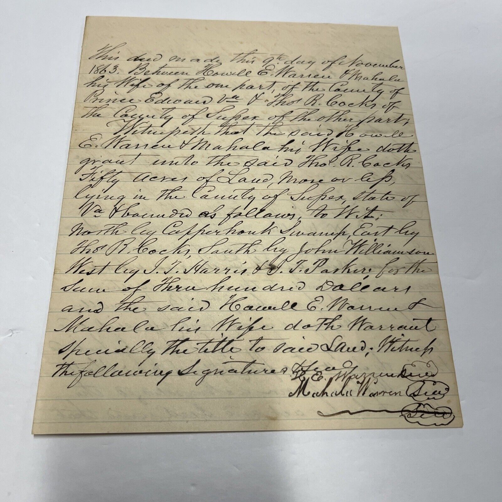 1863 Civil War Letter