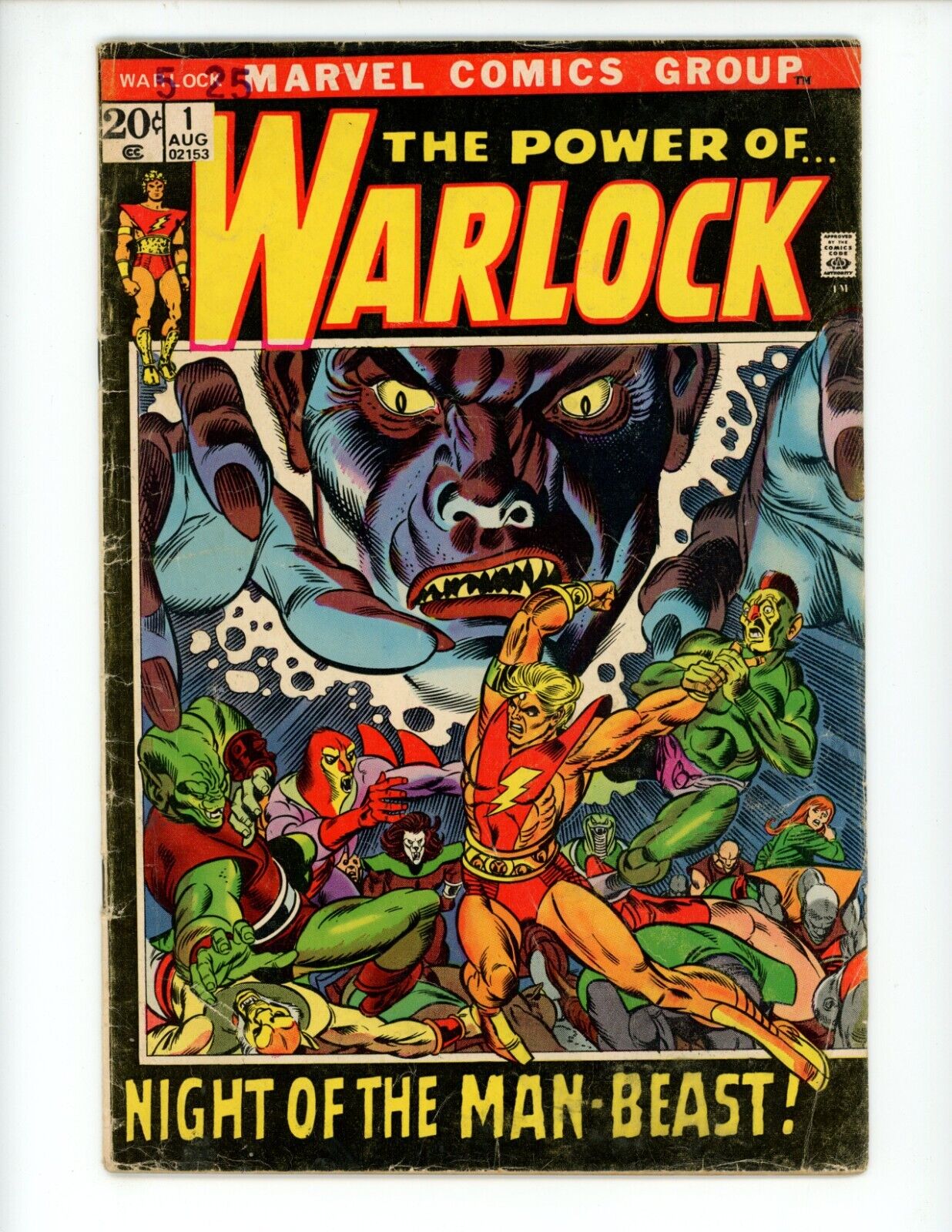 Warlock #1 Comic Book 1972 FN- 1st App Soul Gem Origin Marvel Adam