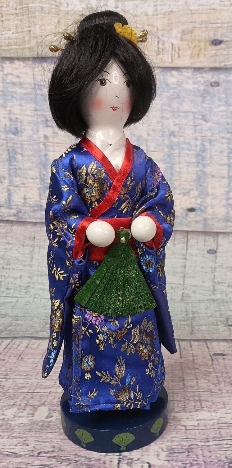 Vintage Nutcracker Village - Japanese Geisha - 2002 - 10th Anniversary