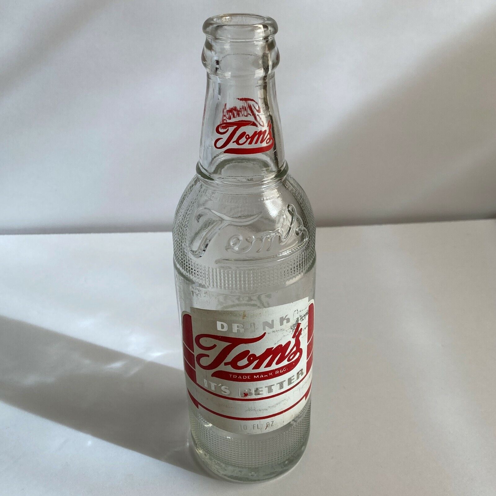 Vintage Tom\'s 10oz Bottle \