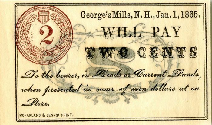 Two Cents coupon for George\'s Mills - Miscellaneous