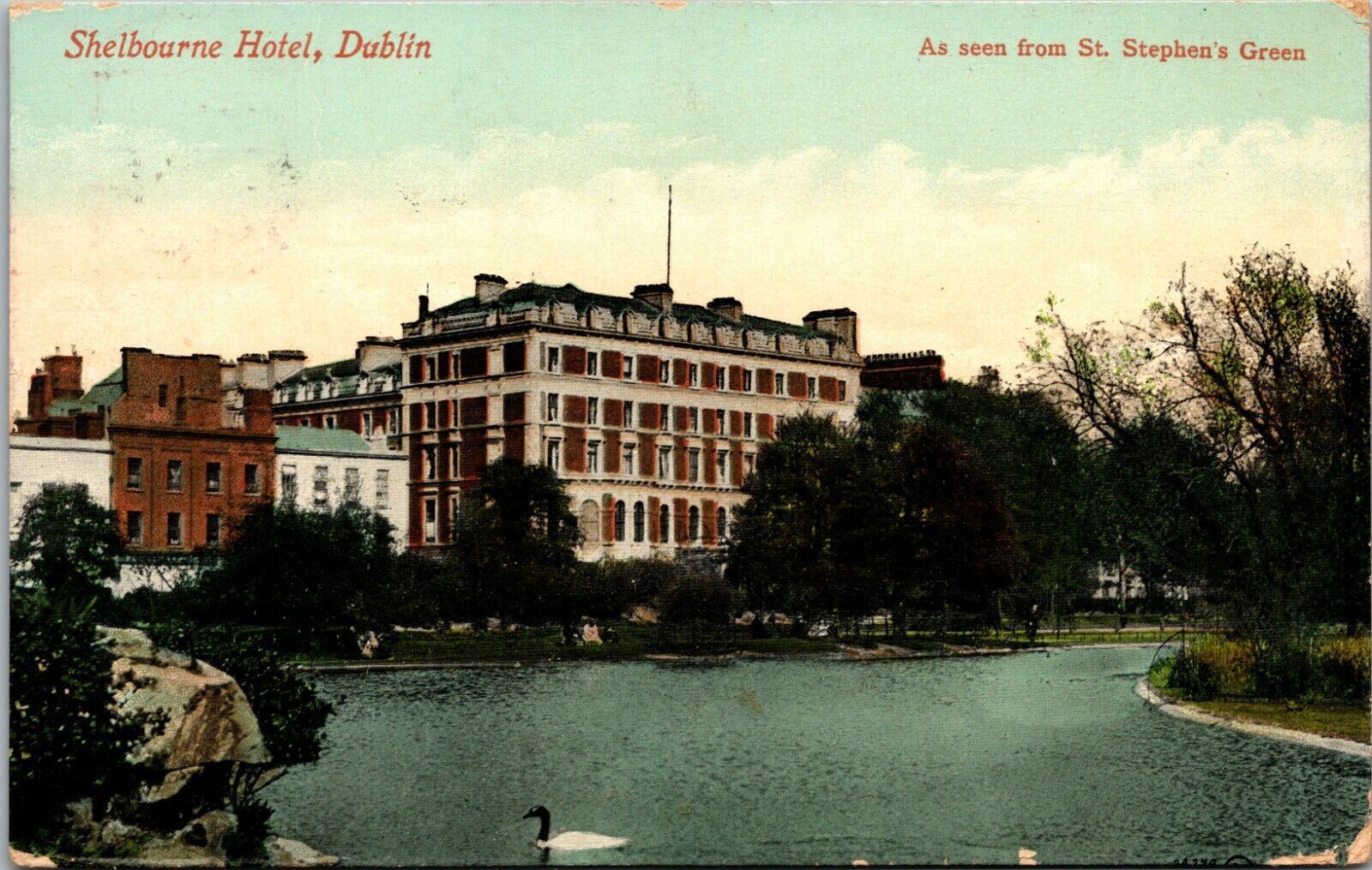 DUBLIN – Shelbourne Hotel As Seen From St. Stephen’s Green – Ireland 