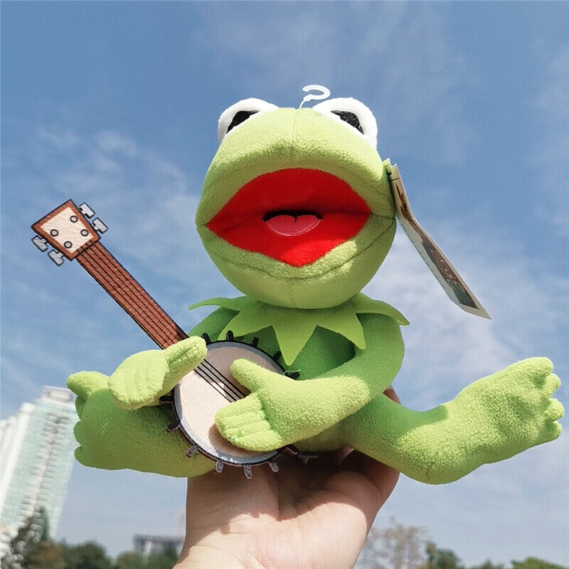 disney Kermit Muppets Kermit the Frog with Guitar Toy plush 18cm Gift