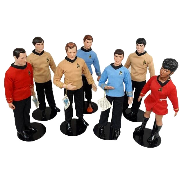 Star Trek TOS Hamilton Collection Action Figures in Original Boxes Vintage