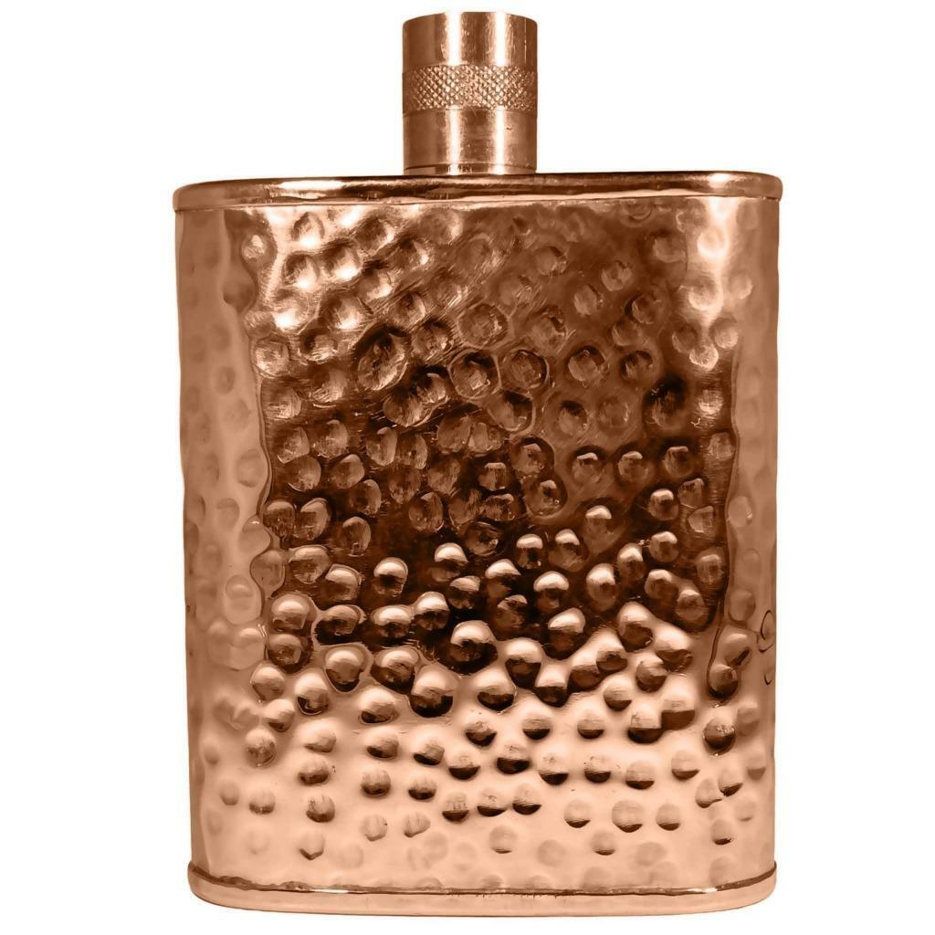 NEW HAND MADE JACOB BROMWELL FREEDOM FLASK HAMMERED COPPER 12oz MSRP $700