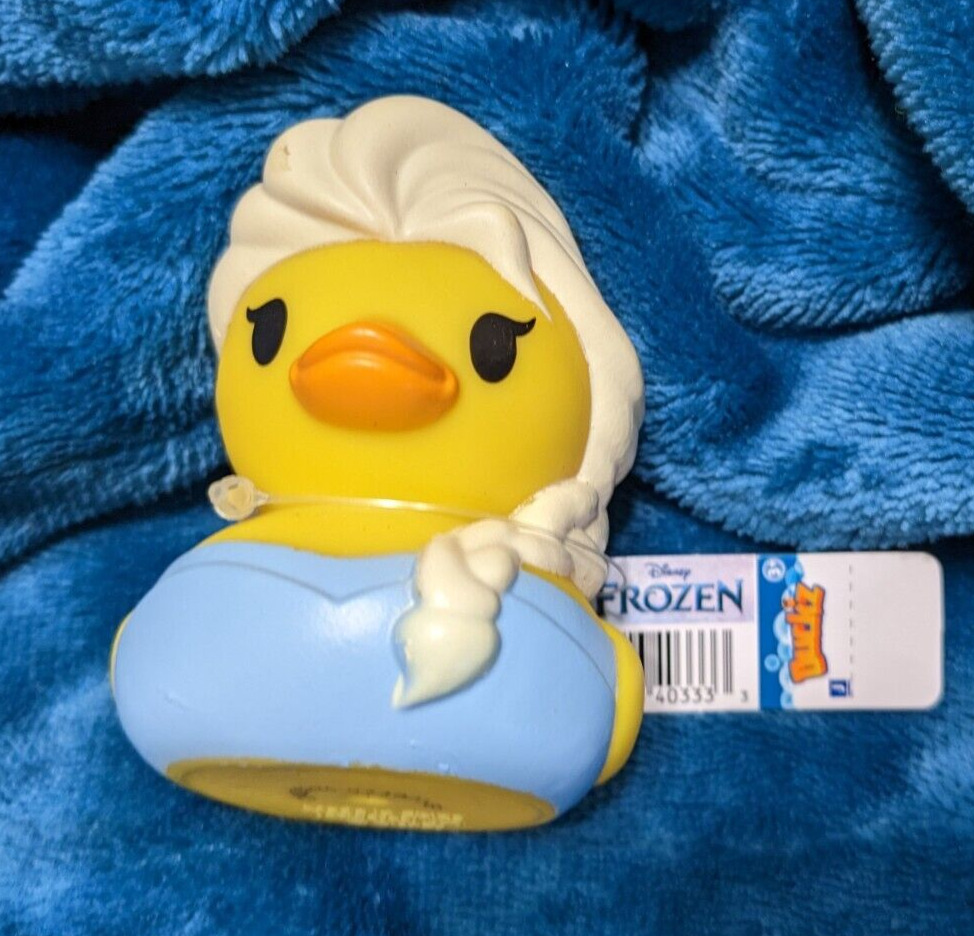 NWT Elsa Frozen Princess Disney Rubber Duck Duckz