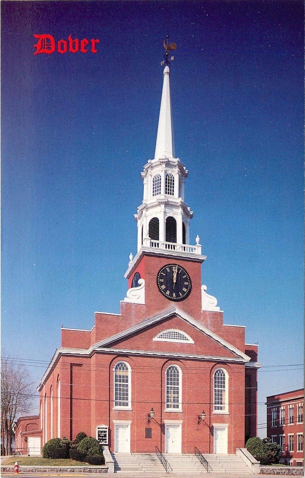 First Parish Church Dover New Hampshire 218 Central Ave. Postcard