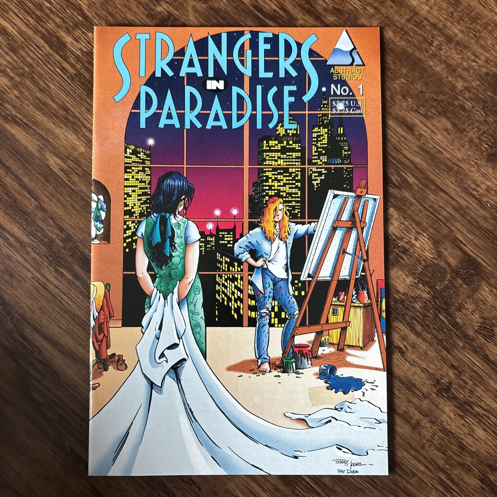 STRANGERS IN PARADISE #1 ABSTRACT STUDIOS 1994 TERRY MOORE .  NM/M