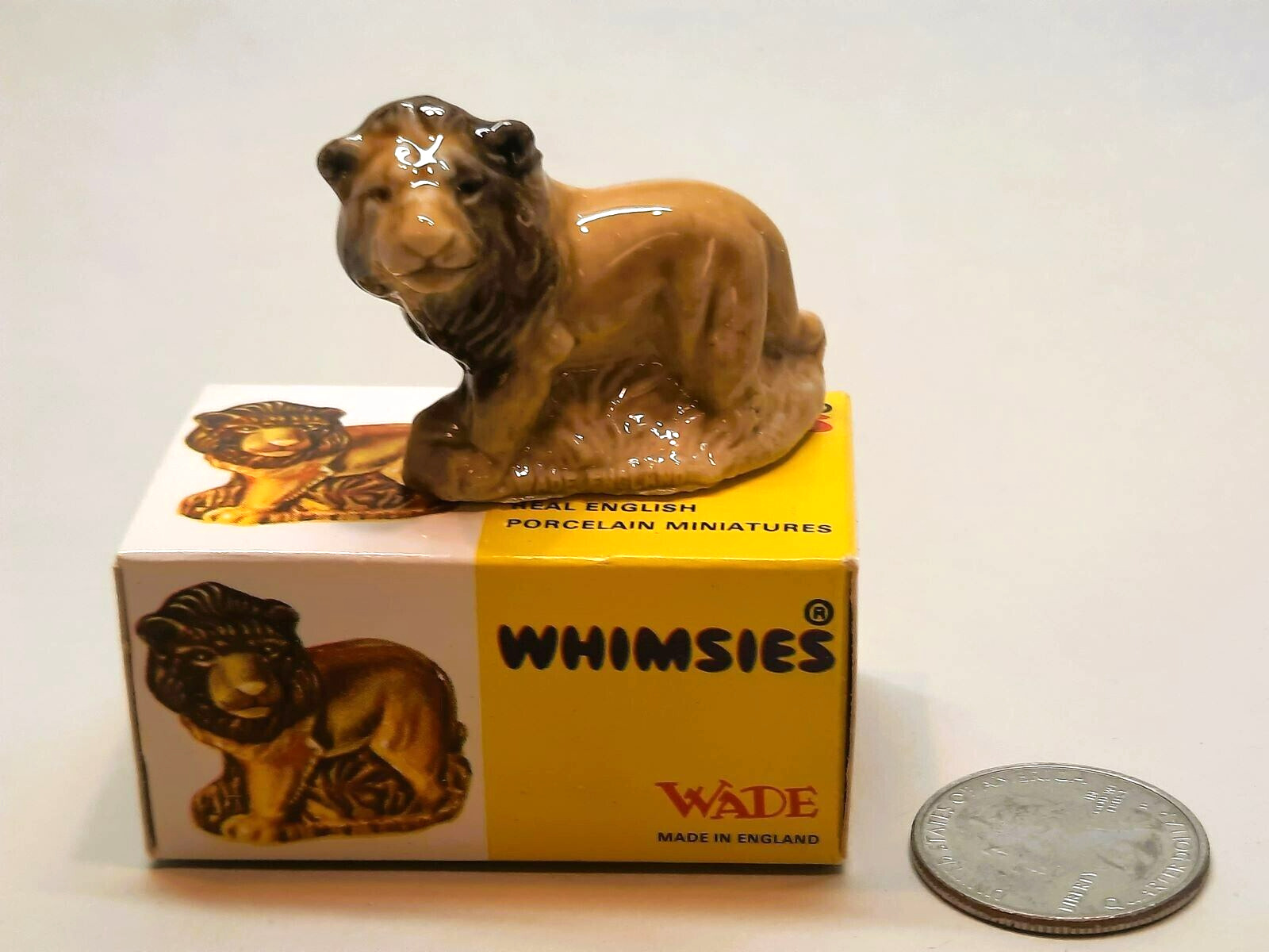 Geo. Wade England Lion Miniature Porcelain Figurine