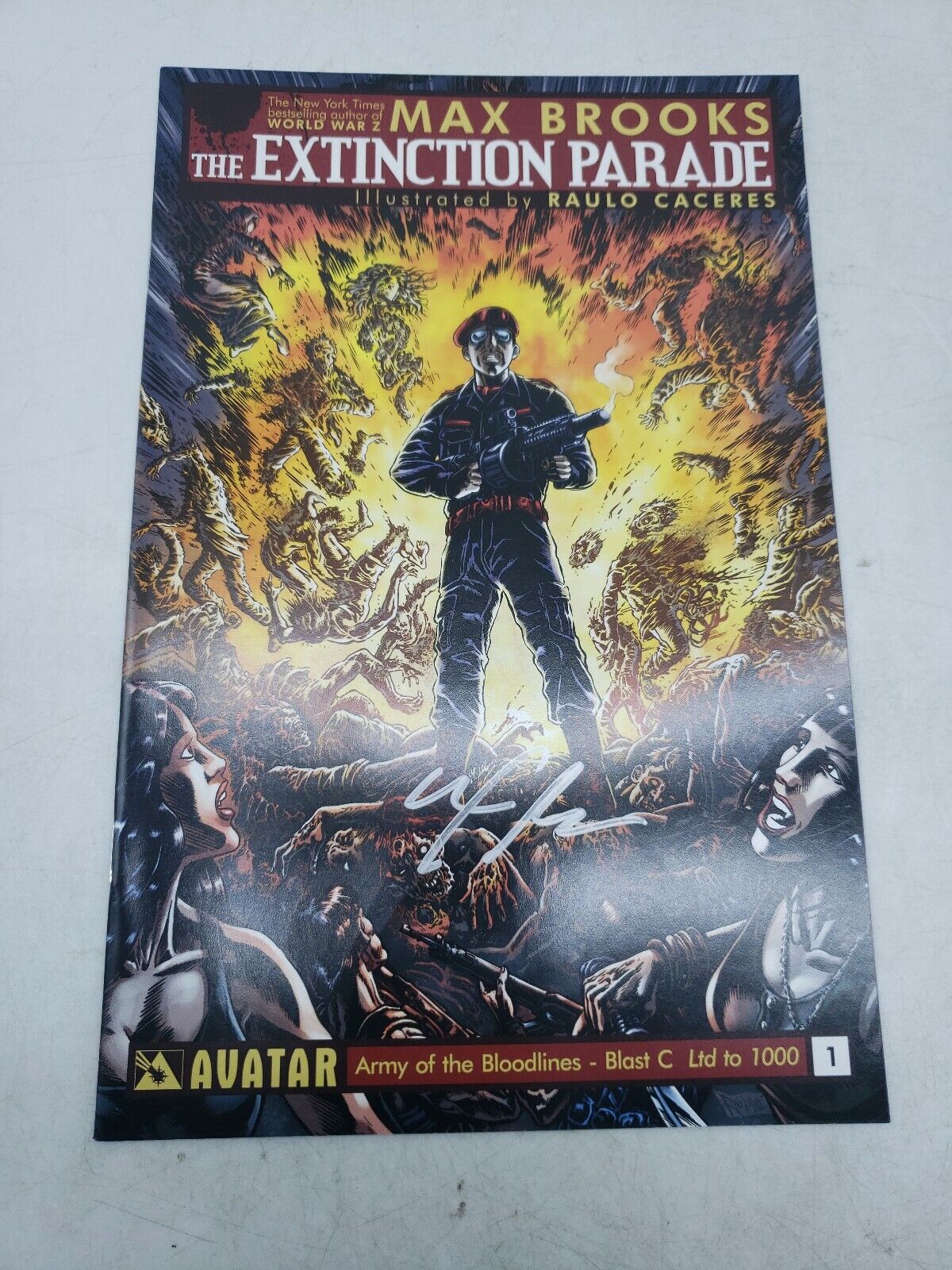EXTINCTION PARADE #1 Variant C Cover Avatar Comics signed limited 1000 g5b78