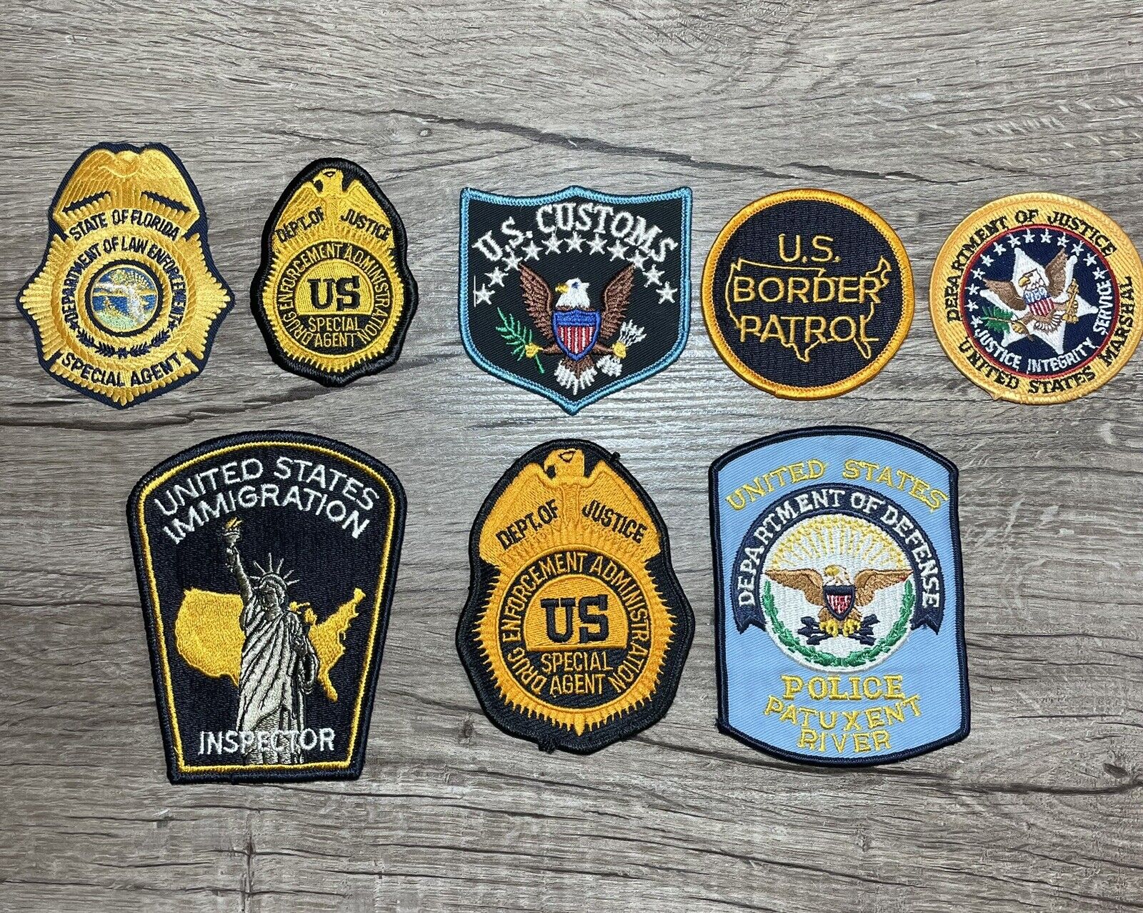 Federal Law Enforcement Patch (DEA, Customs, Border, Immigration, Park, Etc.)
