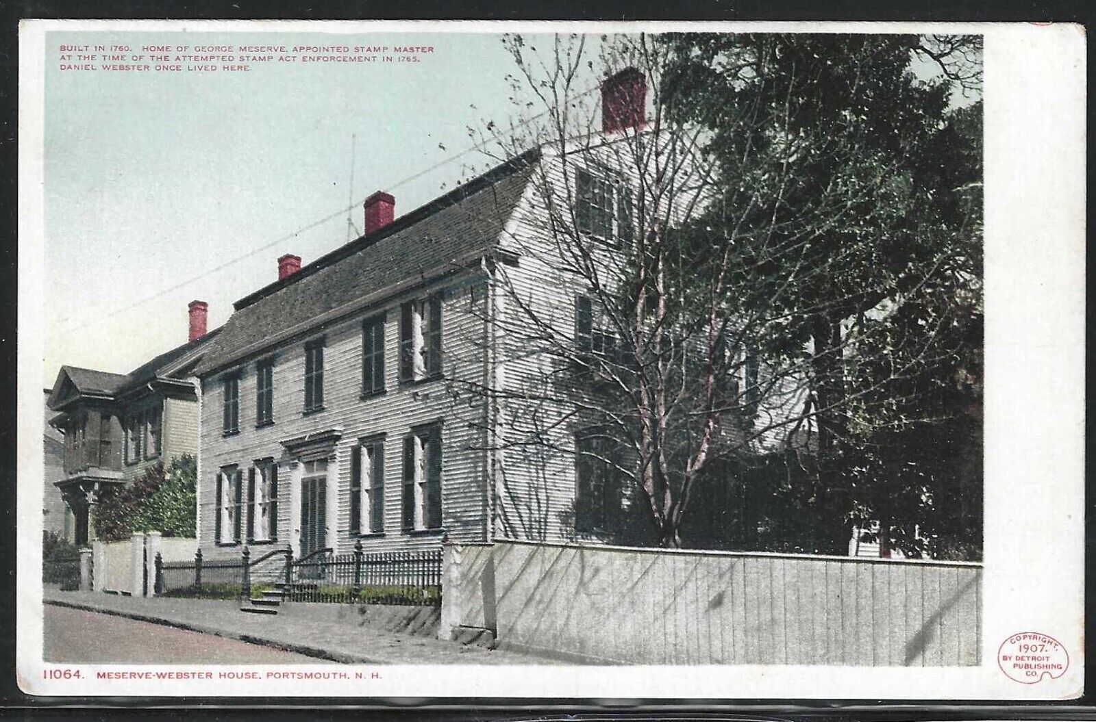 Meserve-Webster House, Portsmouth, N.H., Early Postcard, Detroit Publishing Co.