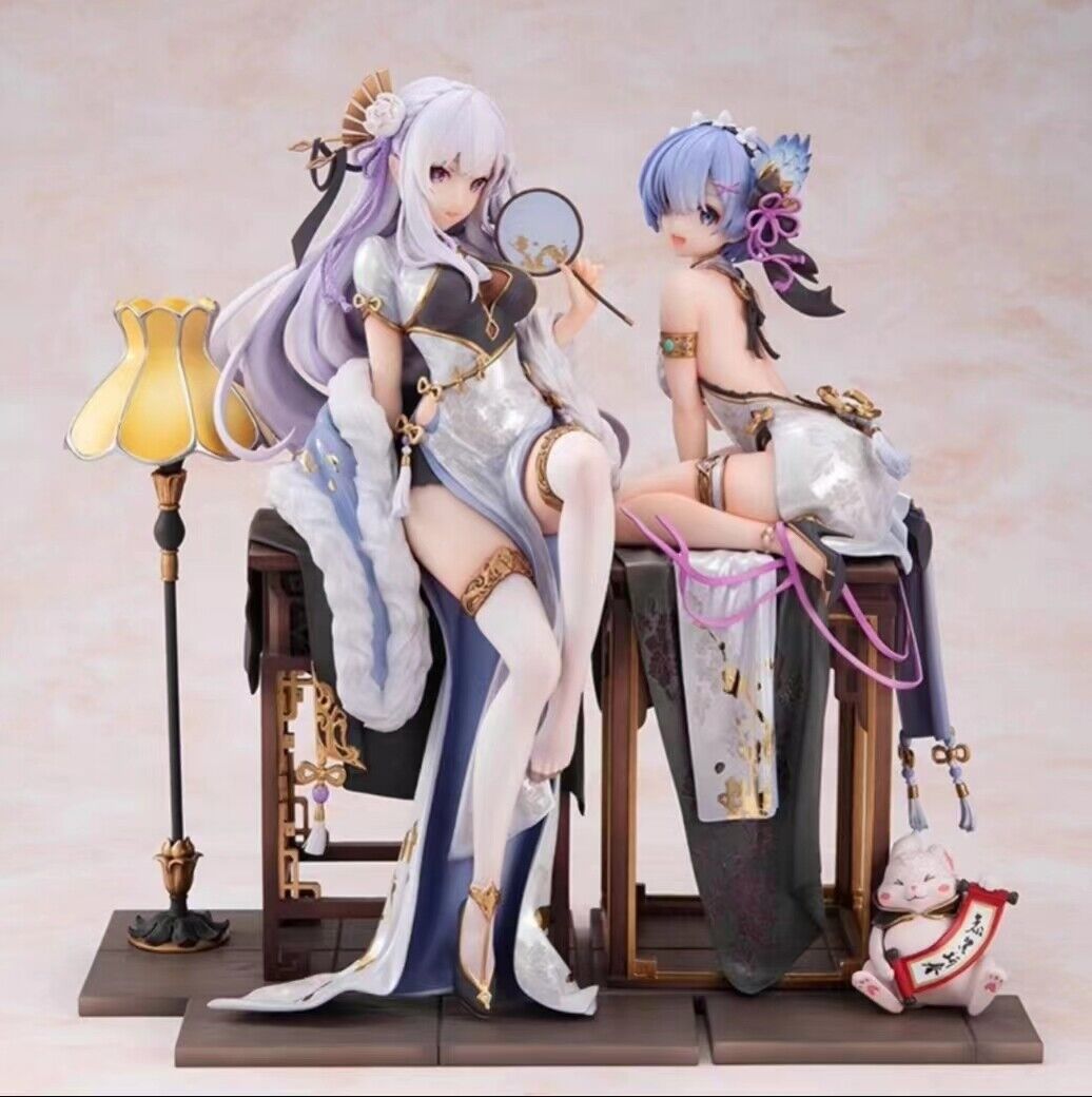 Re:Life in a different world from zero Rem Emilia Anime Figure Model Statue Gift
