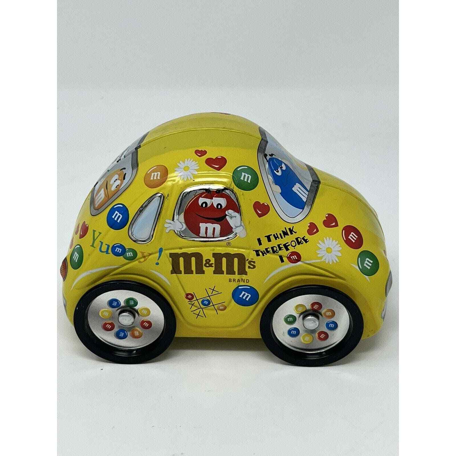 M&M\'s Beetle Car YELLOW Candy Tin