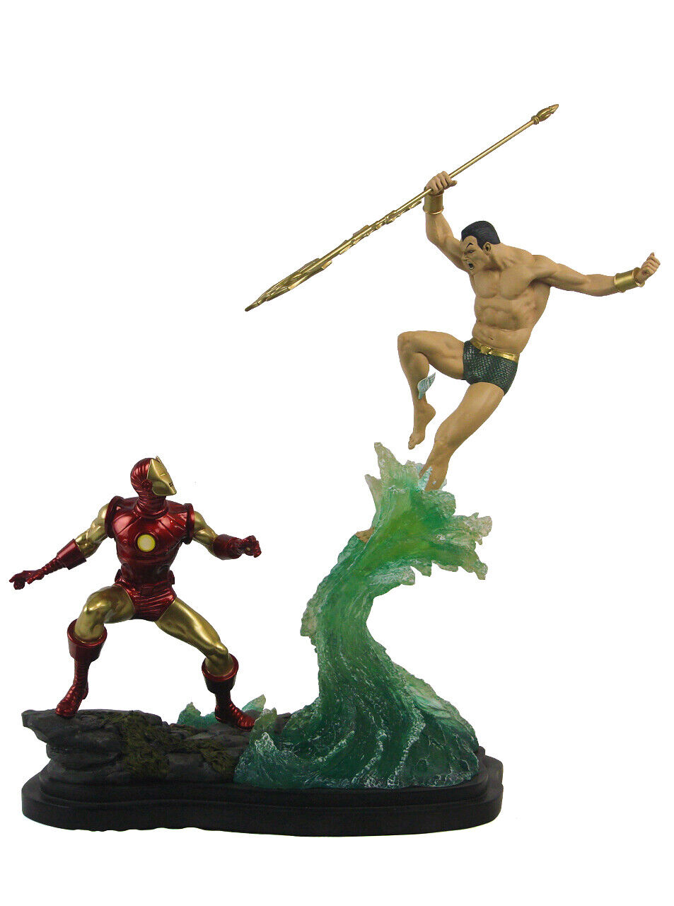 Sideshow Collectibles Namor Vs Iron Man Exclusive Diorama Statue Marvel Sample