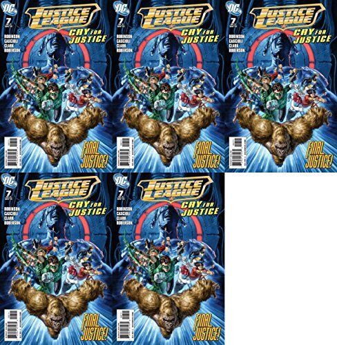 Justice League: Cry for Justice #7 (2009-2010) DC Comics - 5 Comics