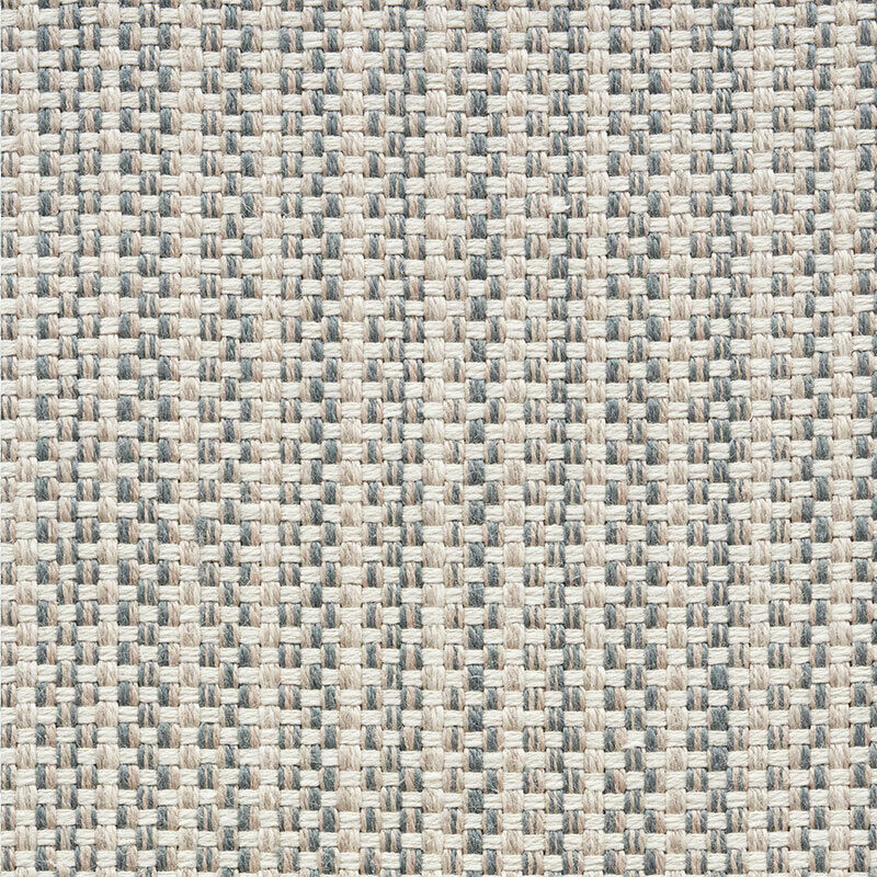 Schumacher Indoor Outdoor Uphol Fabric- Rustic Basketweave / Stone 1.75 yd 73881