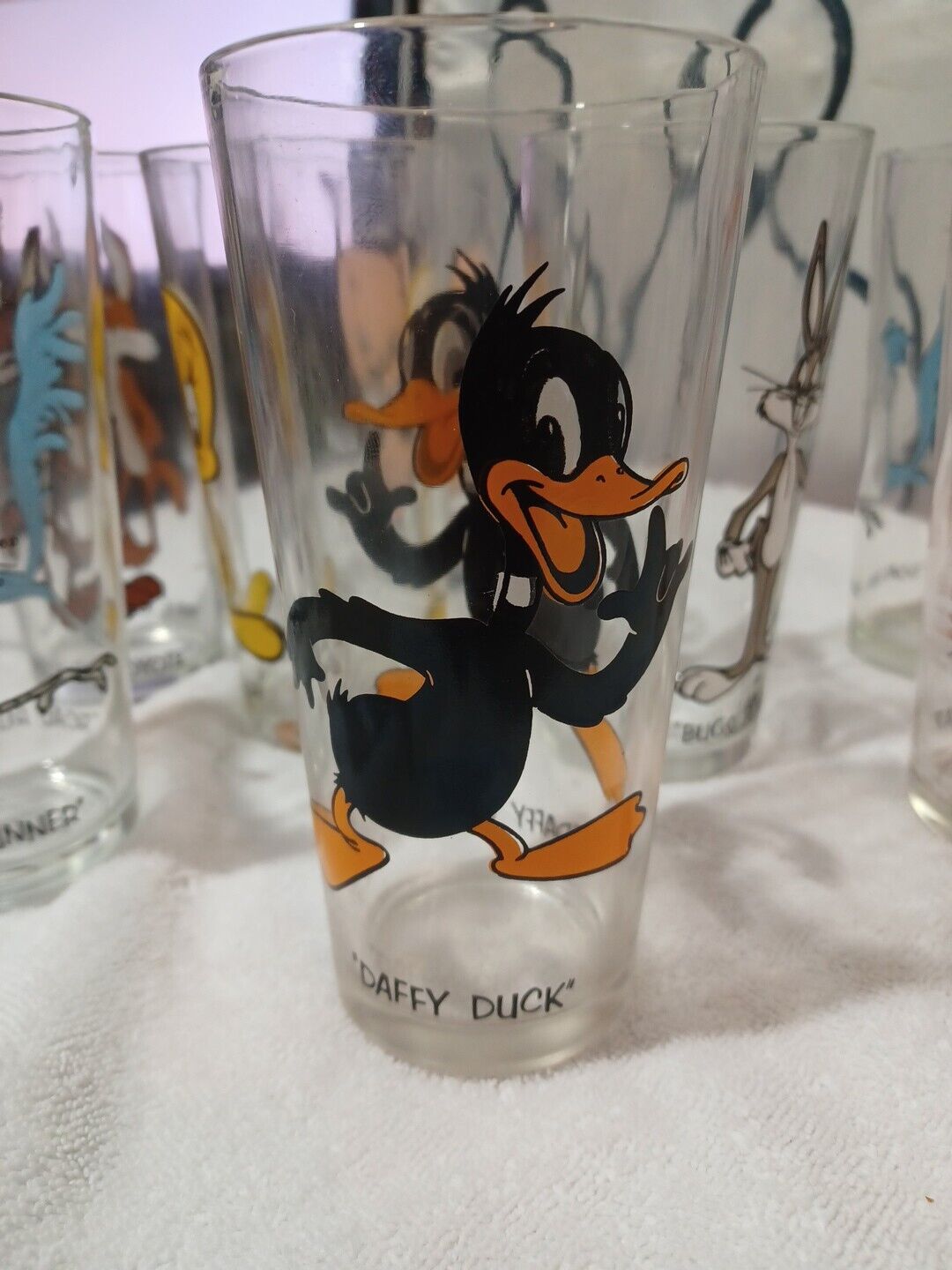 Daffy Duck Pepsi Collector Warner Bros. 1973 Looney Tunes Vintage Glass -- 5873