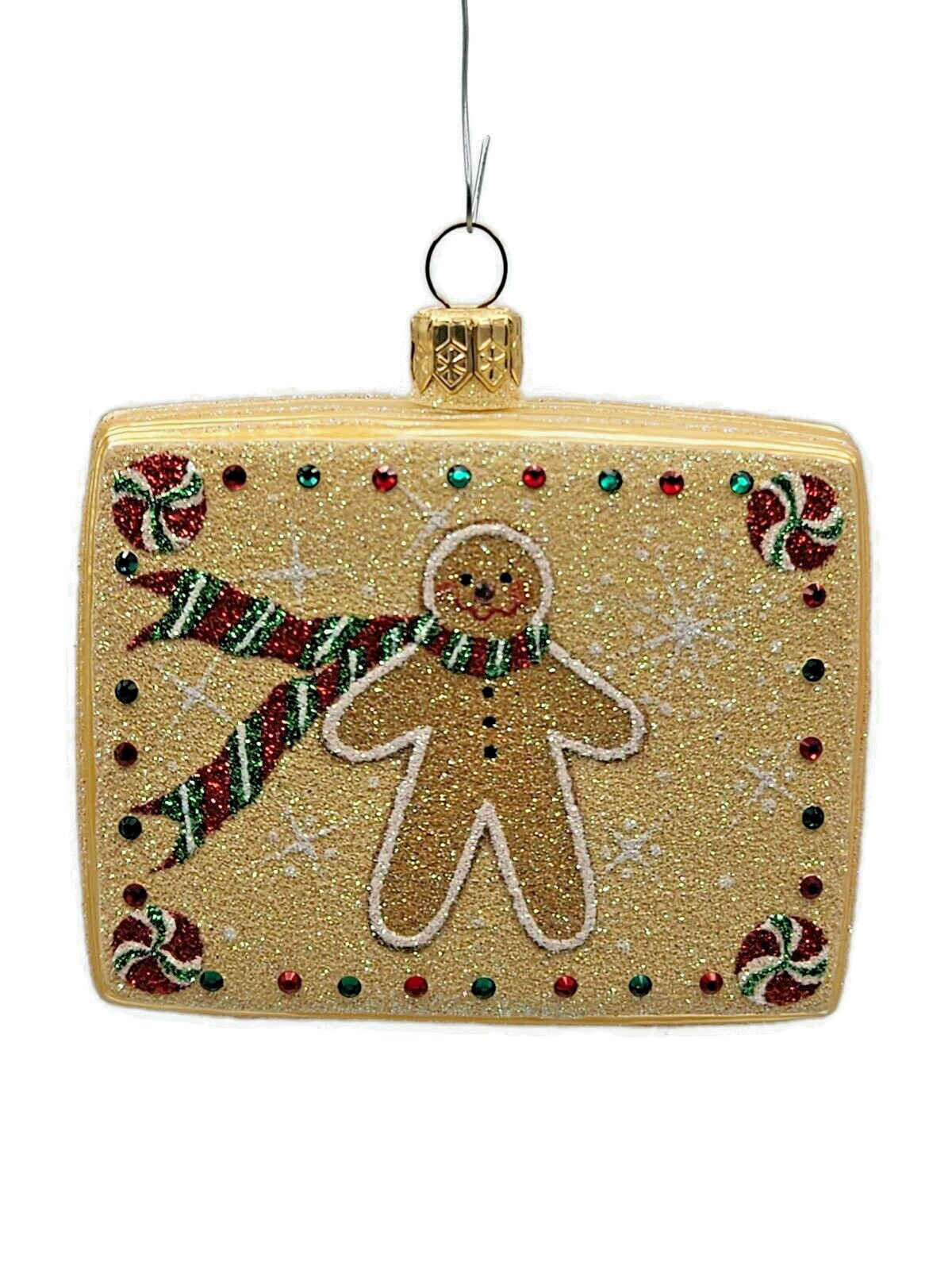 Patricia Breen Greetings Gingerbread Postcard Christmas Holiday Tree Ornament