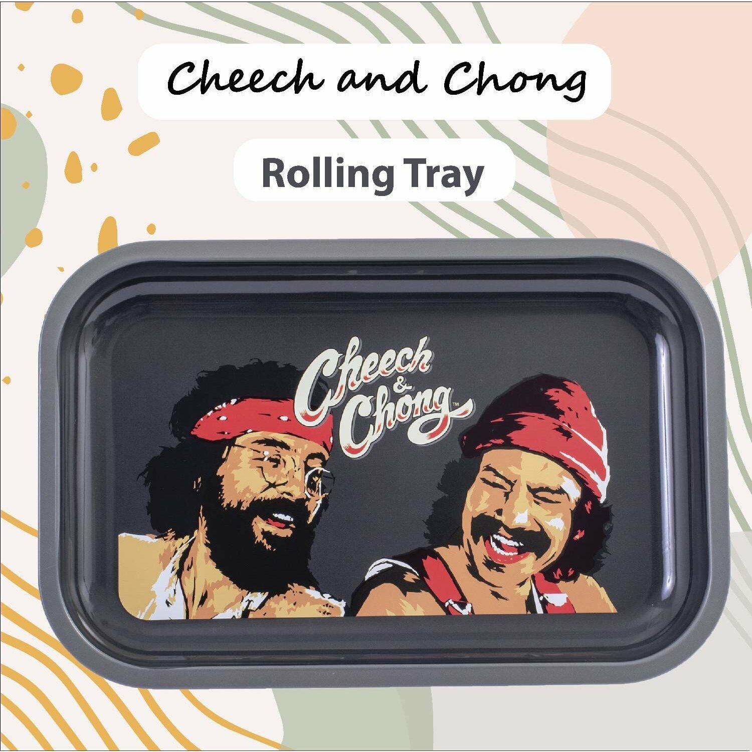 Cheech and Chong Officially Licensed Premium Rolling Tray – Laughing Friends