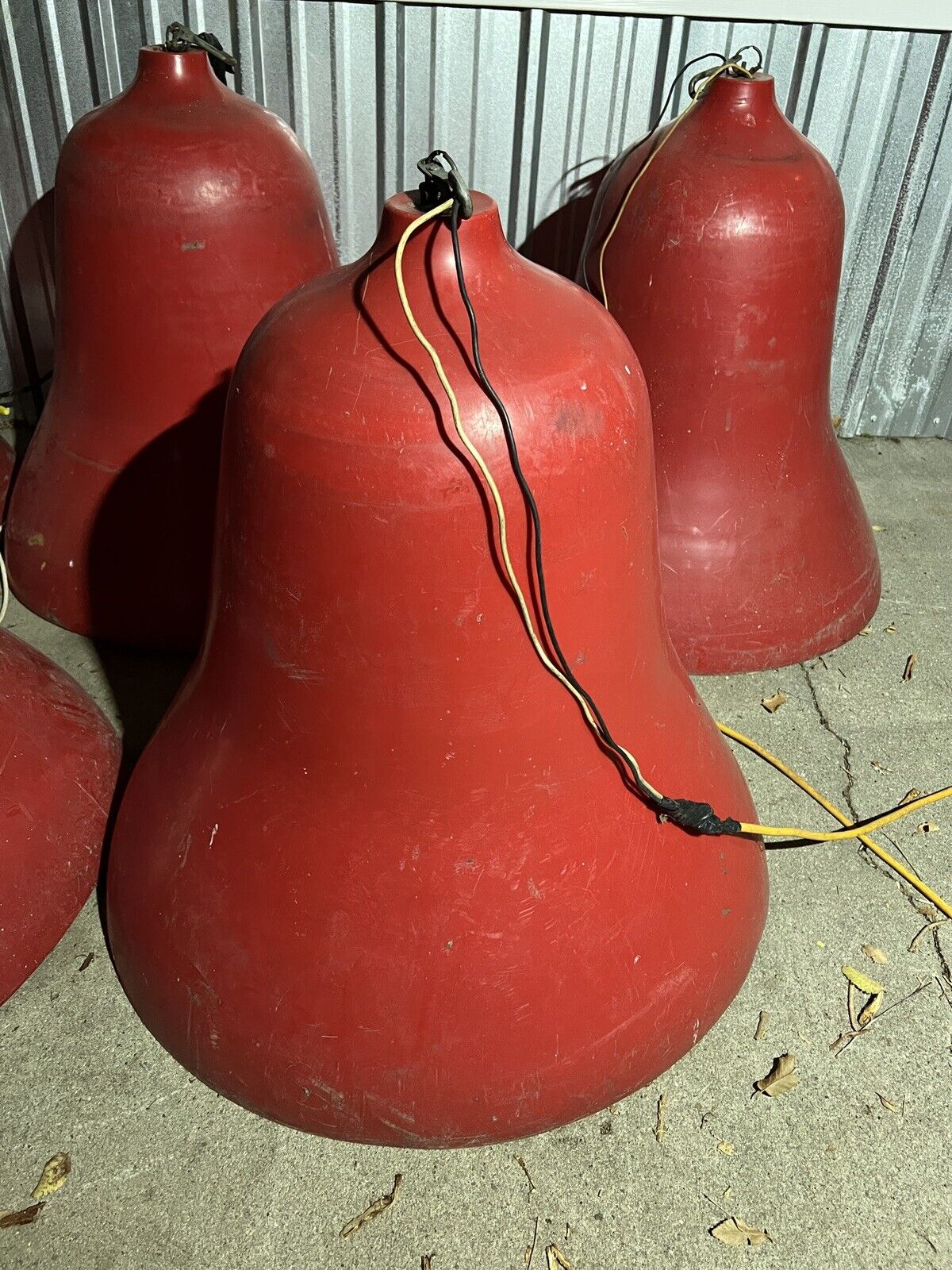 HUGE MUNICPAL VINTAGE BLOW MOLD BELL  28” as is parts 5 AVAILBLE